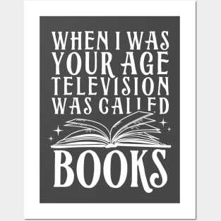 Television was called books Posters and Art